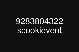 9283804322 scookievent
